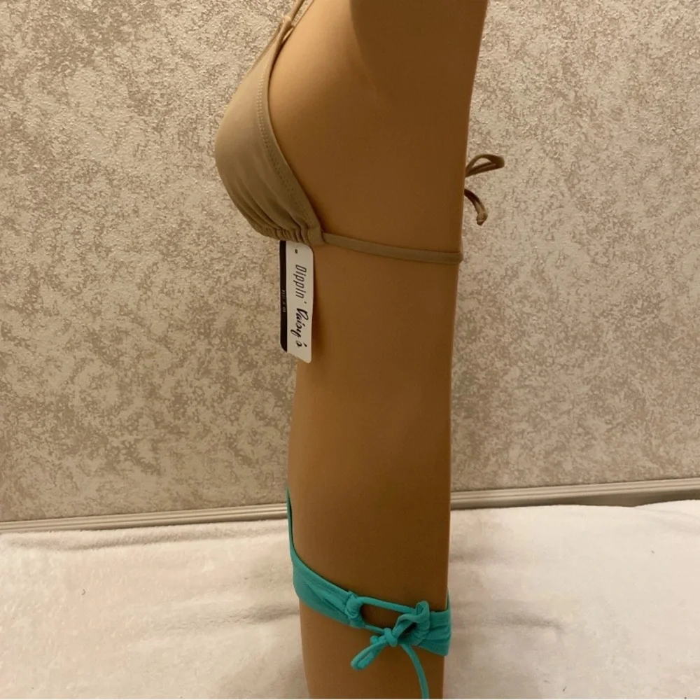 Dippin' Daisy's Milk Chocolate and Sea foam Micro Bikini